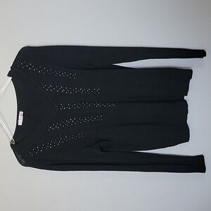 TC Fall Goth Classy Fashion Embellished Sweater Medium